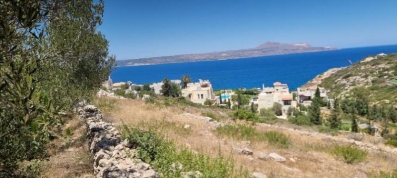 Plaka bei Chania Kreta, Plaka Chania: Großes Dorfgrundstück mit Meerblick Grundstück kaufen